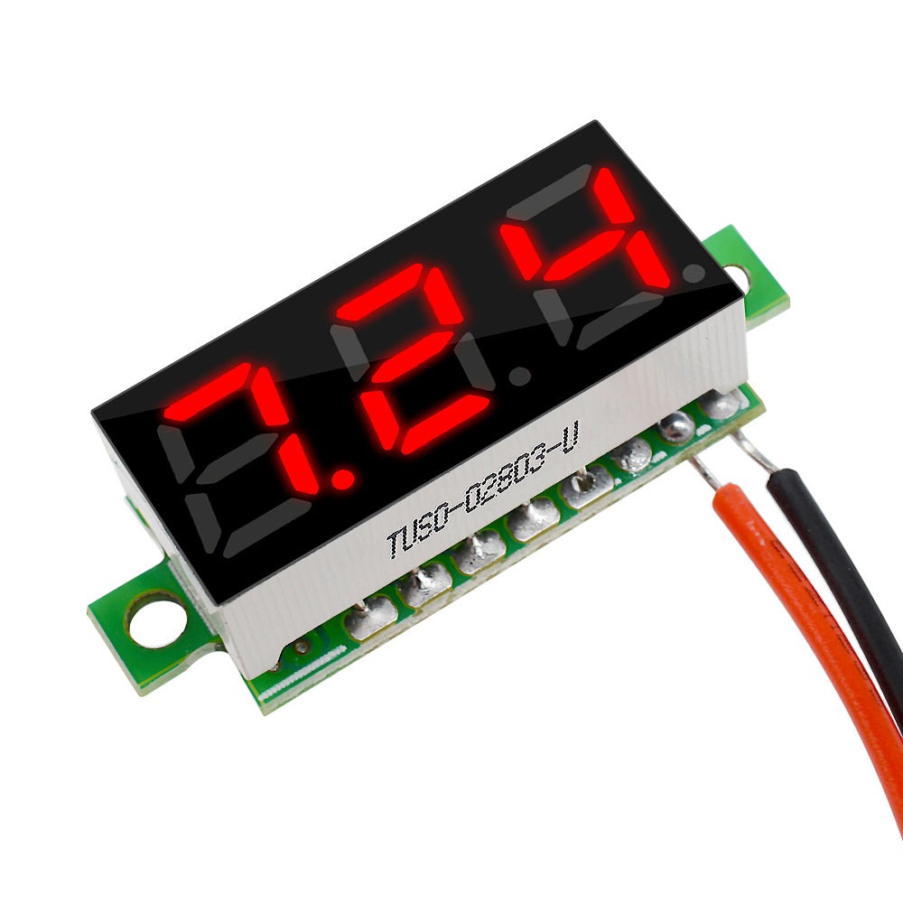 DC Voltmeter Red 4-30v dc red display