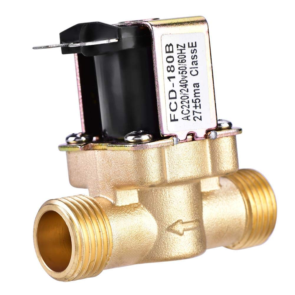 AC 220V Solenoid Valve 1/2" N/C Brass