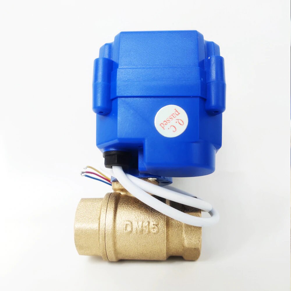 1/2" Ball Valve DC 12V Brass by dfrobot