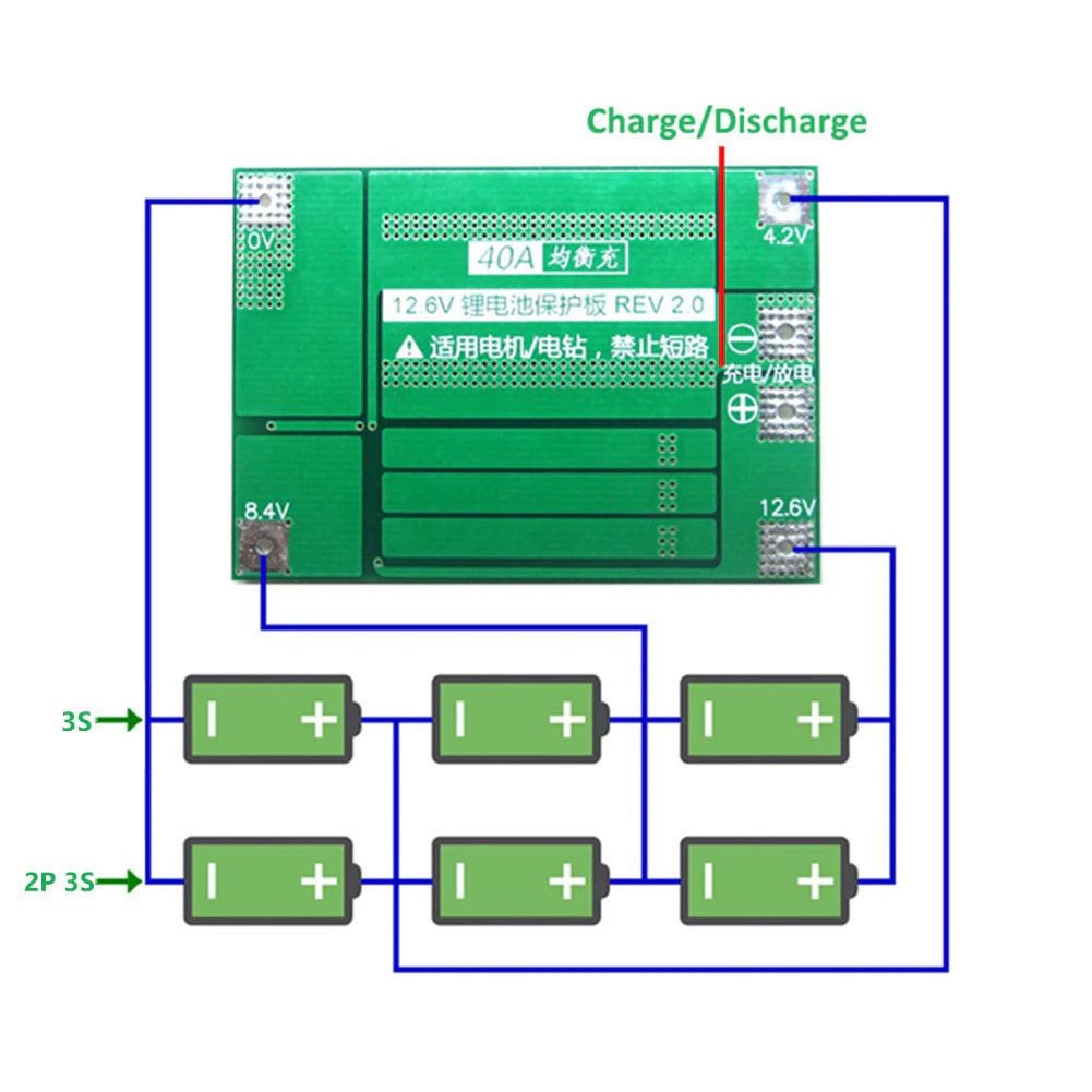 bms 3s 40A