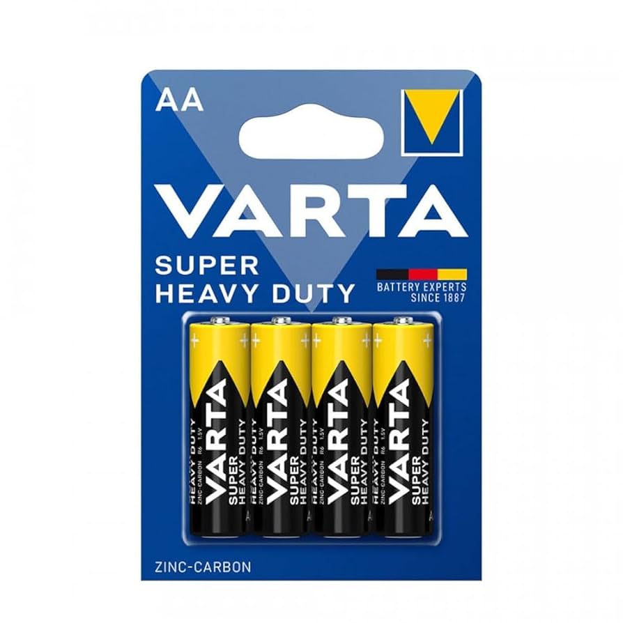 Varta AAA Super Heavy Duty Batteries (4 Units)