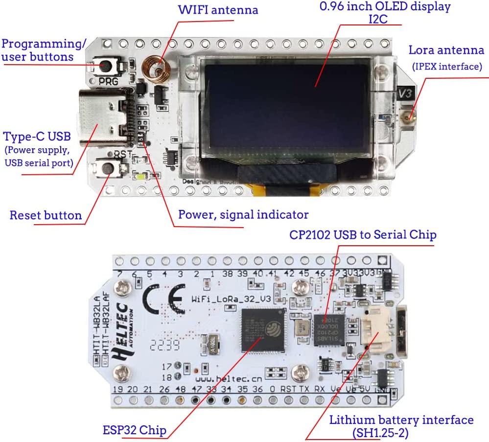 ESP32 LoRa SX1278 OLED v3