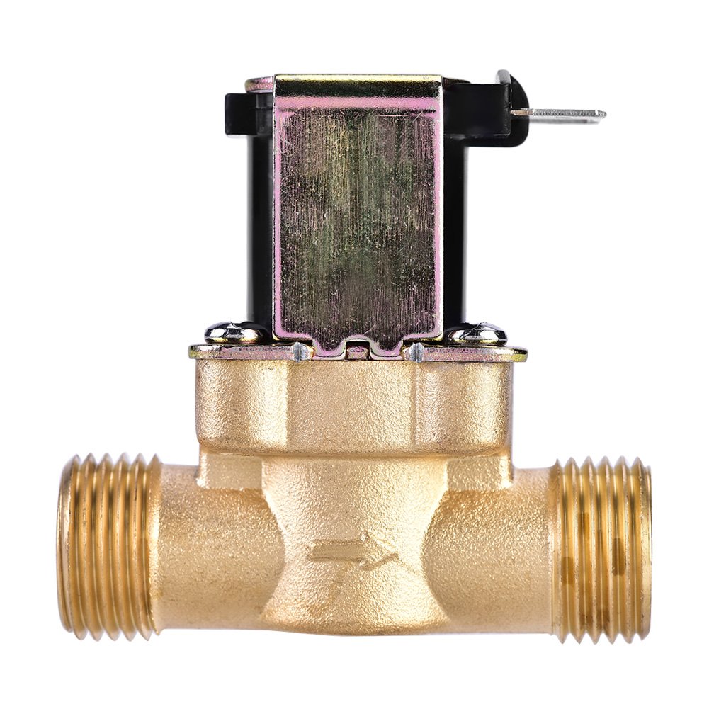 AC 220V Solenoid Valve 1/2" N/C Brass