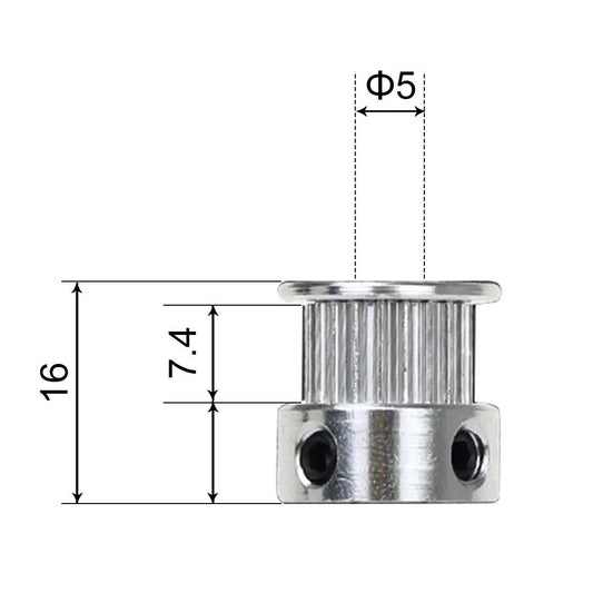 5mm Bore Timing Pulley