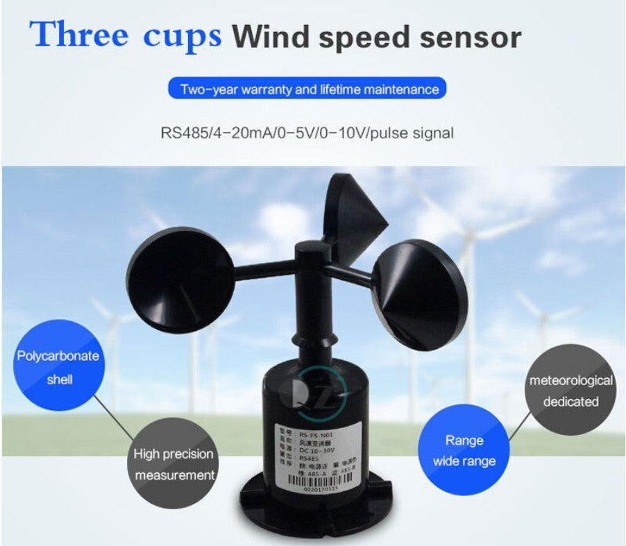 wind speed sensor anemometer analog