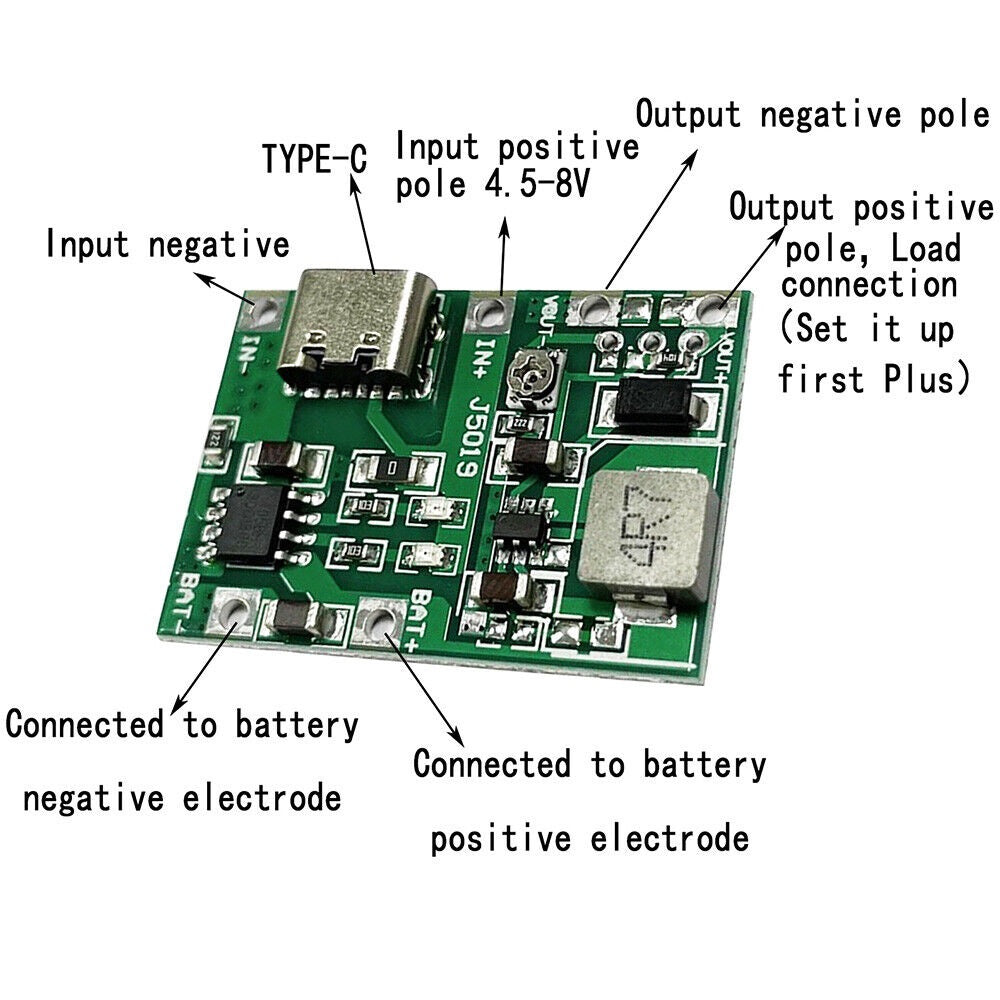 Li-ion Battery Charger Board type c