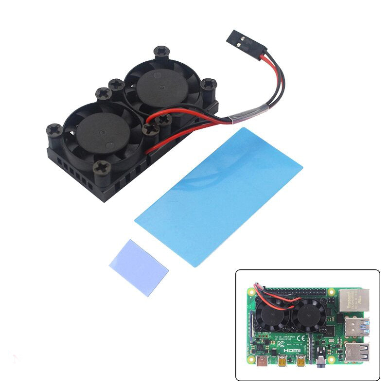 Double Fans for Raspberry PI