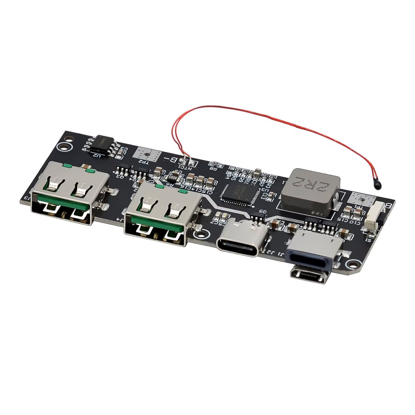 QC4 QC3 Dual USB 5V 4.5A 22.5W Micro Type-C USB Power Bank Circuit