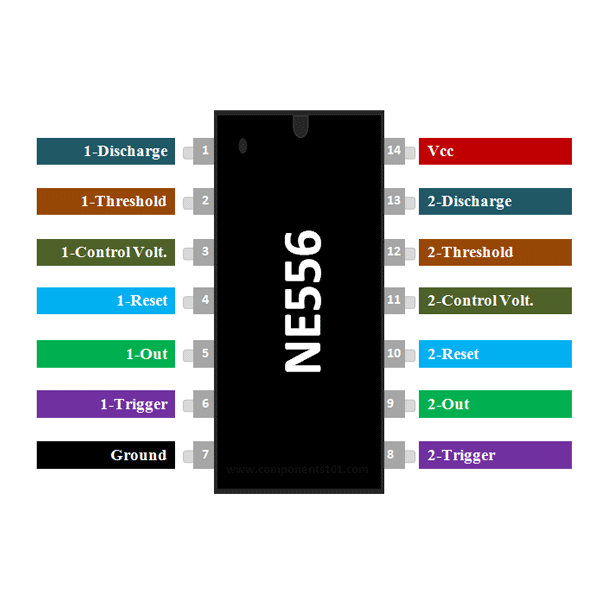 NE556 Timer Oscillator IC DIP14