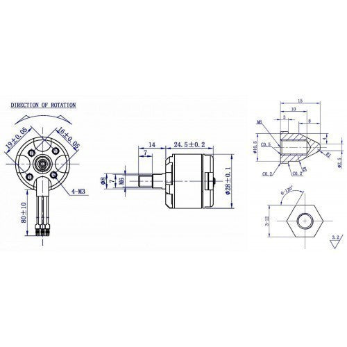 DJI 2212 920kv Brushless Motor (cw)
