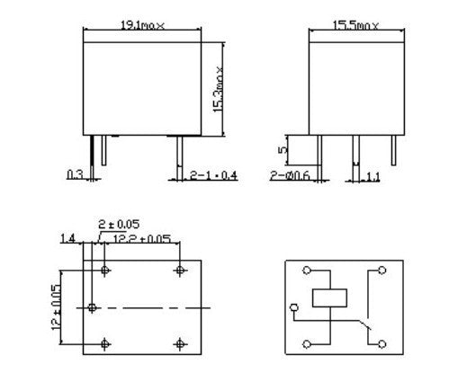 PCB RELAY 12V