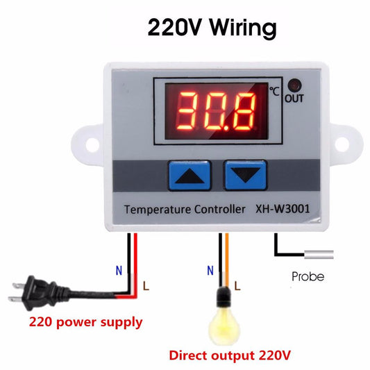 XH-W3001 AC 220V 1500W Digital Temperature Controller