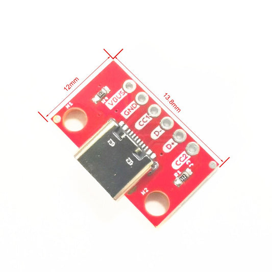 Type C Female Test Board 6 pin
