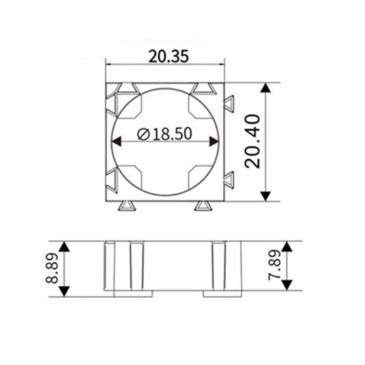 Single 18650 Battery Holder Bracket