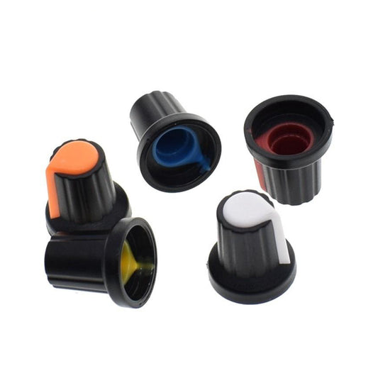 Plastic Potentiometer Knob 6mm cap