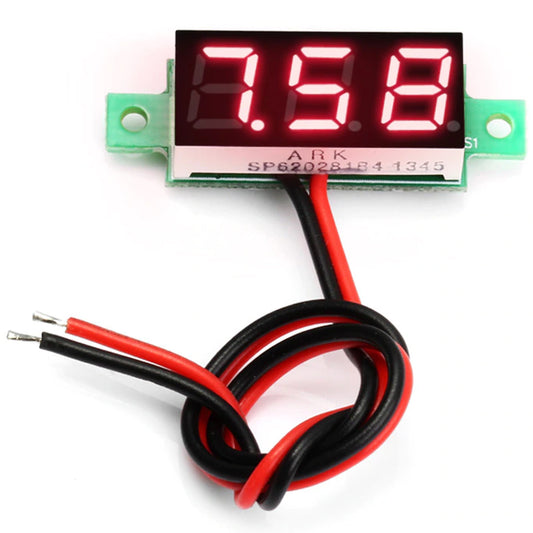 DC Voltmeter Red   4-30v dc  red display