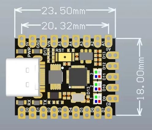 Arduino nano super mini type c