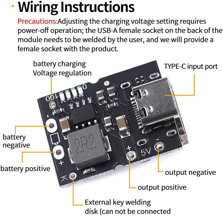 Type C 5V 2A Boost Step-Up Power