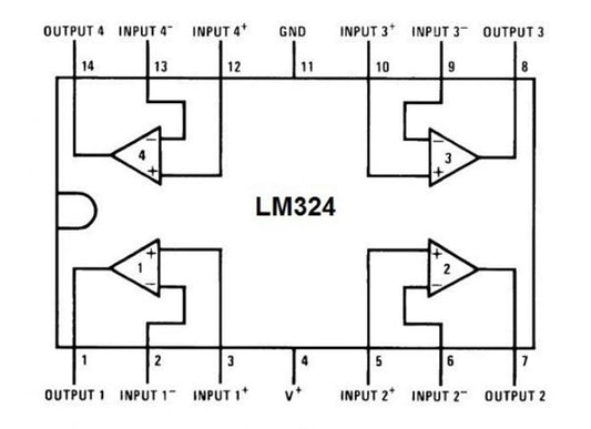 LM324 Quad Operational Amplifier