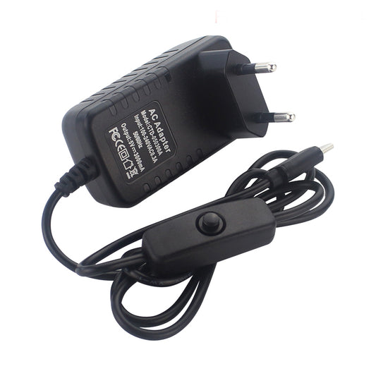 adapter 5v 3A type c with switch on off